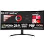 Imagem de Monitor Gamer LG 34 UltraWide WQHD 100Hz 5ms HDMI VA HDR10 Freesync