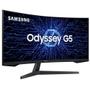 Imagem de Monitor Gamer Samsung Odyssey G5 34", Ultrawide, 165Hz, 1ms, HDR10, HDMI, FreeSync Premium