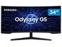 Imagem de Monitor Gamer Samsung Odyssey G5 34" UWQHD, Tela Curva Ultrawide, Painel VA, 165Hz, 1ms, HDR10, HDMI, DP, FreeSync