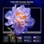 Imagem de Monitor Portátil WUAWE IPS 16" 1920x1200P com Suporte - Preto