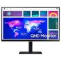 Imagem de Monitor QHD 27" Samsung HDMI, Display Port, USB, USB-c 90W, Ethernet, com ajuste de altura, Preto - LS27A600UULXZD