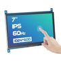 Imagem de Monitor Touchscreen SunFounder 7" HDMI IPS 1024x600 - Compatível com Raspberry Pi e Windows