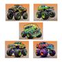 Imagem de Monster Truck Kit 5 Quadros Decorativos De Parede 13X18Cm