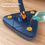 Imagem de Mop Esfregao Com Rodo Giratorio 360 Triangular Azul