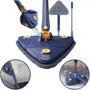 Imagem de Mop Esfregão Rodo Mágico Triangular Giratório Com Refil Top: Praticidade e Qualidade