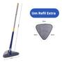 Imagem de Mop Esfregão Rodo Mágico Triangular Giratório Com Refil Top: Praticidade e Qualidade