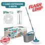 Imagem de Mop Fit  Giratório 2 Refis Microfibra + Cabo Extensor Flash Limp Original