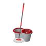 Imagem de MOP Giratório WAP em Microfibra com Sistema de Centrifugação e Sistema Dreno Cinza/Vermelho