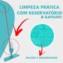 Imagem de Mop Spray com Refil Microfibra Rodo Mágico 2 em 1 com Reservatório Verde