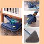 Imagem de Mop Triangular 360 Azul Giratório Com Limpeza Completa