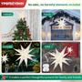 Imagem de Moravian Star Tree Topper YPGFDZYDHH de 23 polegadas com 100 LED