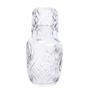 Imagem de Moringa de Vidro Cristal Jarra Decorativa e Copo para Agua