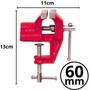 Imagem de Morsa de Bancada 60mm Mini Torno de Mesa de Aço