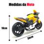 Imagem de Moto Brinquedo Big Trail Grande Realista Infantil Amarela Presente Tipo Bmw