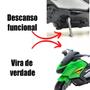 Imagem de Moto Brinquedo Grande Tipo Honda Biz Realista Verde Presente