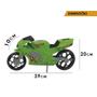 Imagem de Moto Brinquedo Infantil 39cm Esportiva Super 360 Cor Verde