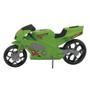 Imagem de Moto Brinquedo Infantil 39cm Esportiva Super 360 Cor Verde