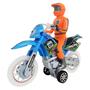 Imagem de Moto Com Fricção Luz E Som De Trilha Com Boneco - Dm Toys