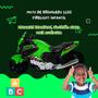 Imagem de Moto de brinquedo 1200 FireLight Infantil criança presente corrida motinha brincadeira ar livre