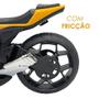 Imagem de Moto De Brinquedo Amarela Super 1600 Com Rodas Esportivas