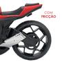 Imagem de Moto de Brinquedo com Rodas Largas com Fricção Cor Vermelho