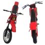 Imagem de Moto de Brinquedo de Motocross com Apoio  Modelo Vermelho para Crianças