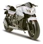 Imagem de Moto de Brinquedo Motorcycle Naked Motocicleta 26cm Branco Roma