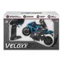 Imagem de Moto de Controle Remoto Veloxx Azul Bateria Recarregável Unik