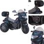 Imagem de Moto Eletrica Biemme Sprint Turbo 12V com Capacete Preta Boy