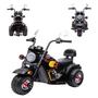 Imagem de Moto Elétrica Infantil Bateria 6V Baú Harley Mini Som Luz