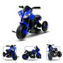 Imagem de Moto Eletrica Infantil com Pedal Azul 6v Com Sons Musicais 