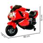 Imagem de Moto Elétrica Infantil Criança 3 Anos 25kg 3km/h Bateria Recarregável 6V Luzes Led e Som Importway