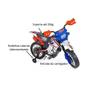 Imagem de Moto Elétrica Infantil Criança Menino Motocross Homeplay Azul Voltagem Do Carregador 110v/220v
