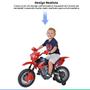 Imagem de Moto Elétrica Infantil Motocross +3 anos até 20kg Realista 6v Vermelho