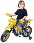Imagem de Moto elétrica infantil motocross amarela - Bel Brink