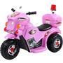 Imagem de Moto Eletrica Infantil Policia Shiny Toys Motorcycle 6V Rosa