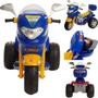 Imagem de Moto Eletrica Infantil Sprint Turbo Biemme Azul 12V Capacete