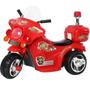 Imagem de Moto Elétrica Infantil Triciclo Bombeiro Polícia Vermelho