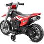 Imagem de Moto Eletrica Infantil Vermelha 6v Recarregavel Off Road Motocross - Unitoys