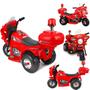 Imagem de Moto Eletrica Policia Zippy Toys Motorcycle Bau 6V Vermelha