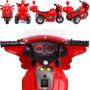 Imagem de Moto Eletrica Policia Zippy Toys Motorcycle Bau 6V Vermelha