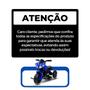 Imagem de Moto Infantil 2 em 1 Pedal e Eletrica Azul 6v Com Sons Músicais 