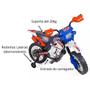 Imagem de Moto Infantil Elétrica Cross Azul 6v Motocross Brinquedos Homeplay