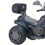 Imagem de Moto Motocicleta Elétrica Infantil Sprint Preto com Azul 12v