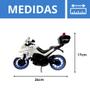 Imagem de Moto Polícia Brinquedo Infantil Super Realista - 26cm - Roma