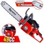 Imagem de Moto Serra Motosserra À Gasolina Toyama TCS53F-G2 TCS53FG2 49cc 2,8HP Robusta e de Alto Desempenho + ÓLEO STIHL 2T Motor Serra Ideal Para Carpintaria Profissional