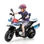 Imagem de Motoca Elétrica Infantil Moto Viatura Policial Elétrica para Menino e Menina Mini Motinha Recarregável a Bateria Motocicleta BMW Velotrol Triciclo