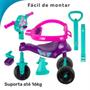 Imagem de Motoca Infantil 3 Rodas Com Empurrador Para Seu Bebê Ideal Para Passeios Com Garantia e Conforto