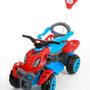 Imagem de Motoca Quadriciclo Infantil com Empurrador Spider - Menino 