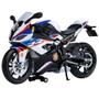 Imagem de Motocicleta BMW S1000RR em Miniatura - Modelo de Metal para Meninos (1:12)